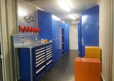 Custom Storage Cabinets for Shipping Container